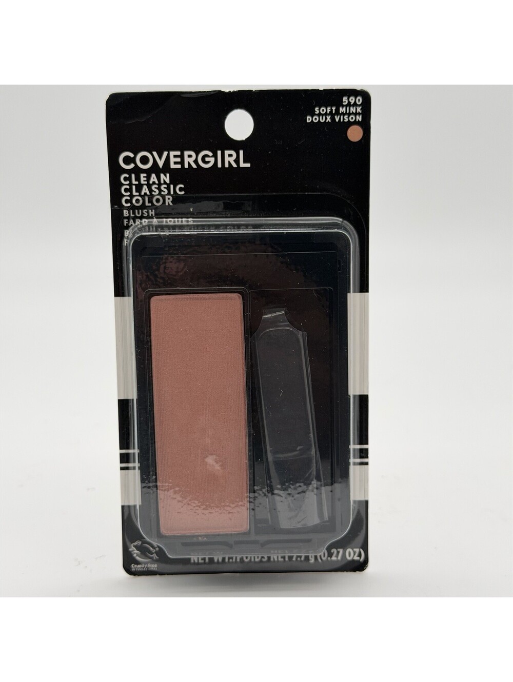 CoverGirl Clean Classic Color Blush 590 Soft Mink 0.27 oz NEW Sealed Vintage